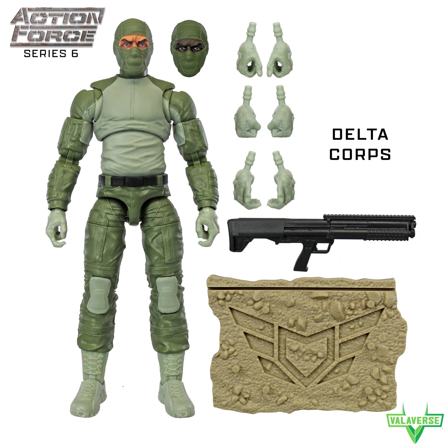 Valaverse Action Force Delta Corps 1:12 Action Figure