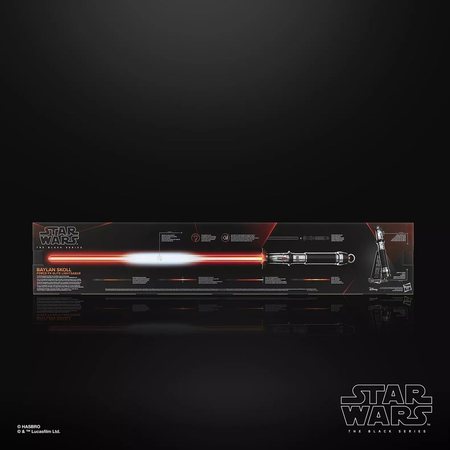 Star Wars The Black Series Baylan Skoll Force FX Elite Electronic Lightsaber