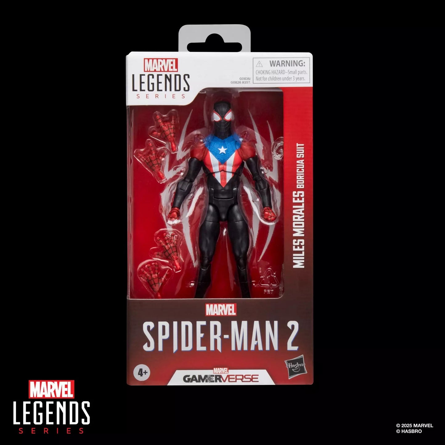 Spider-Man Marvel Legends Series Gamerverse Miles Morales Boricua Suit 6-Inch Action Figure