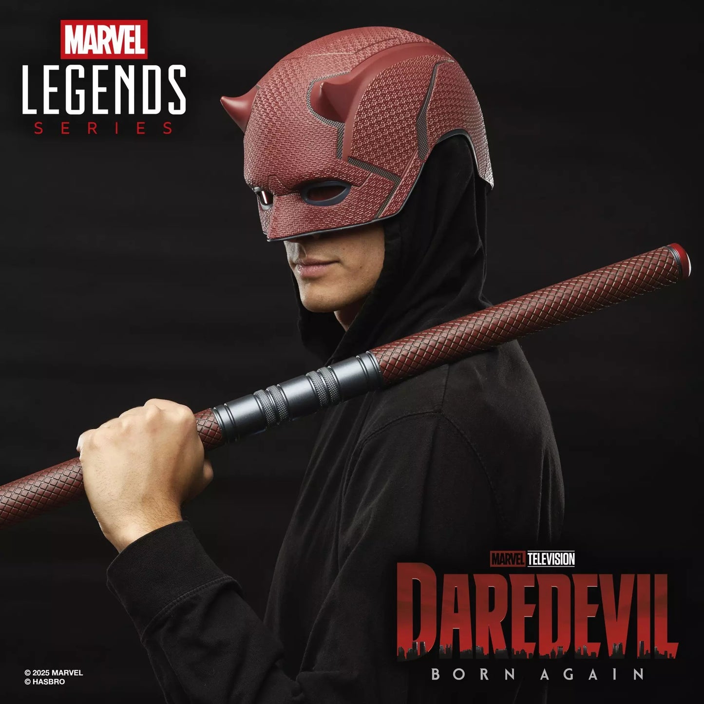 Marvel Legends Daredevil Born Again Mask and Billy Club Prop Replicas