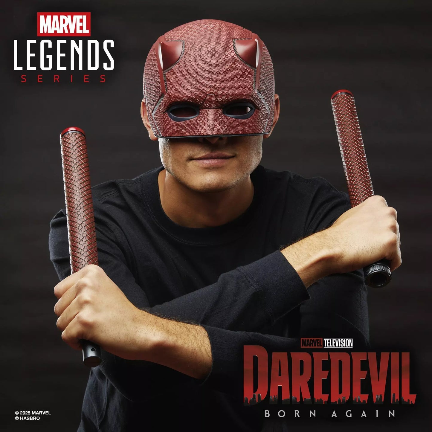 Marvel Legends Daredevil Born Again Mask and Billy Club Prop Replicas