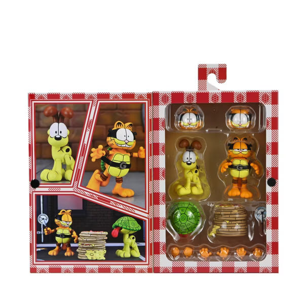 NECA Teenage Mutant Ninja Turtles (Archie Comics) x Garfield Action Figure Ultimate Garfello with Odie - 7” Scale