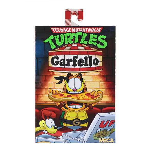 NECA Teenage Mutant Ninja Turtles (Archie Comics) x Garfield Action Figure Ultimate Garfello with Odie - 7” Scale