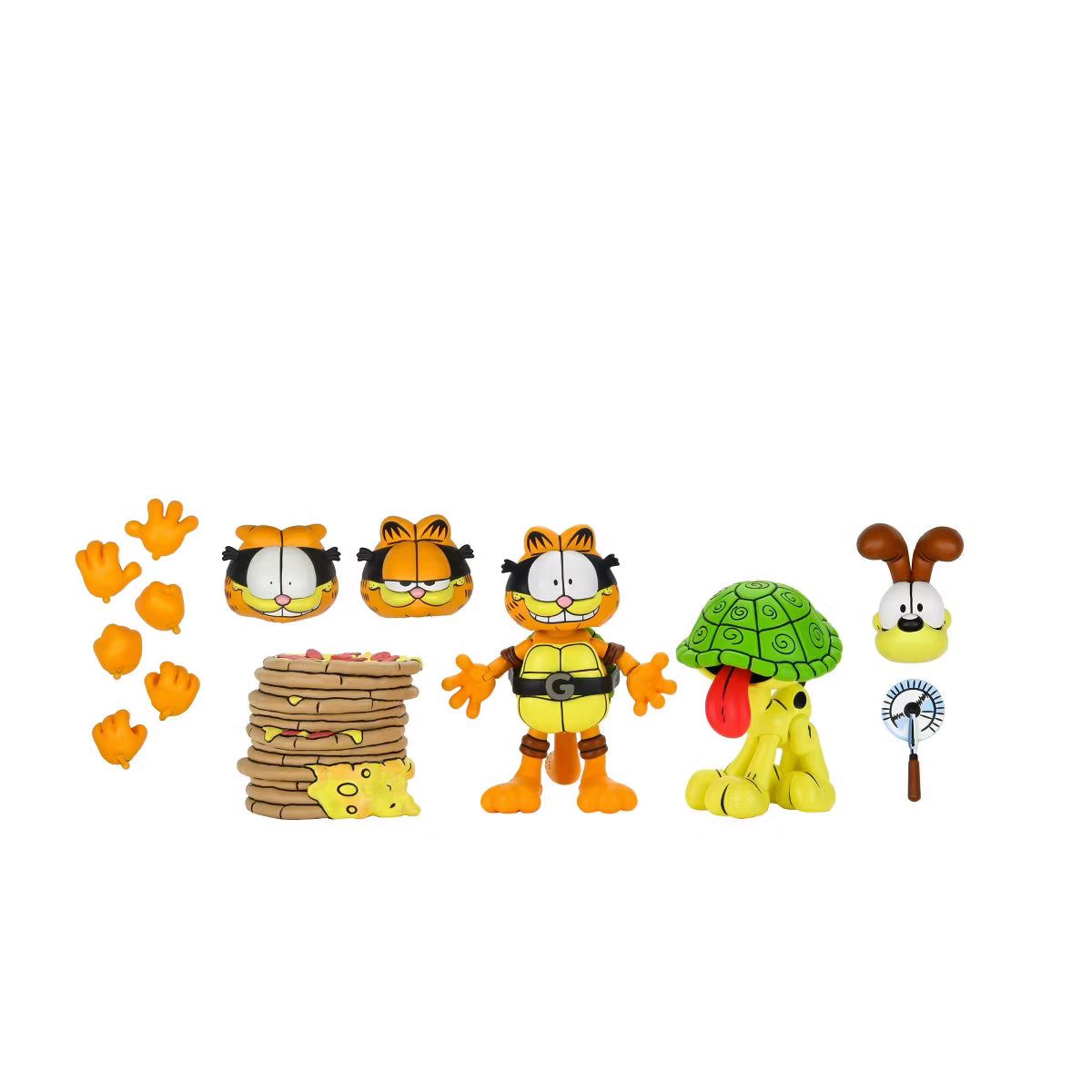 NECA Teenage Mutant Ninja Turtles (Archie Comics) x Garfield Action Figure Ultimate Garfello with Odie - 7” Scale