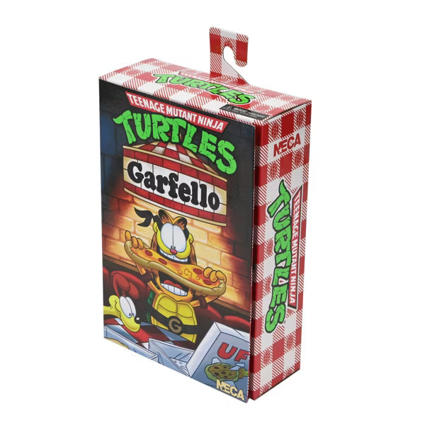 NECA Teenage Mutant Ninja Turtles (Archie Comics) x Garfield Action Figure Ultimate Garfello with Odie - 7” Scale