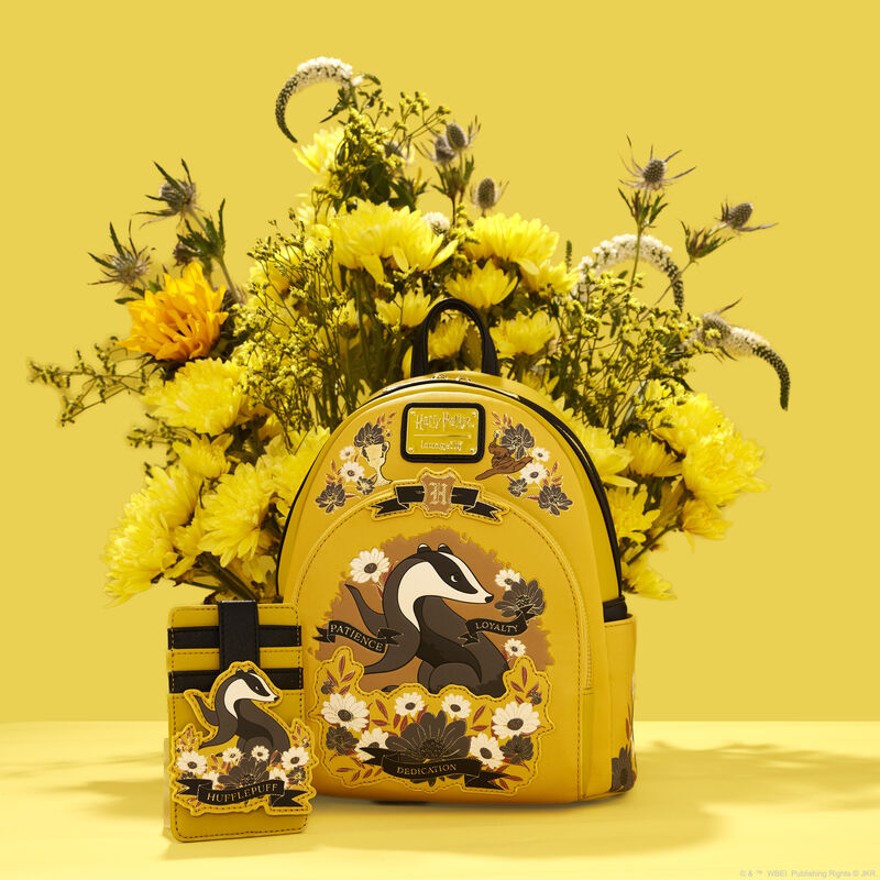 Harry Potter Hufflepuff House Floral Tattoo Mini Backpack Replay Toys LLC