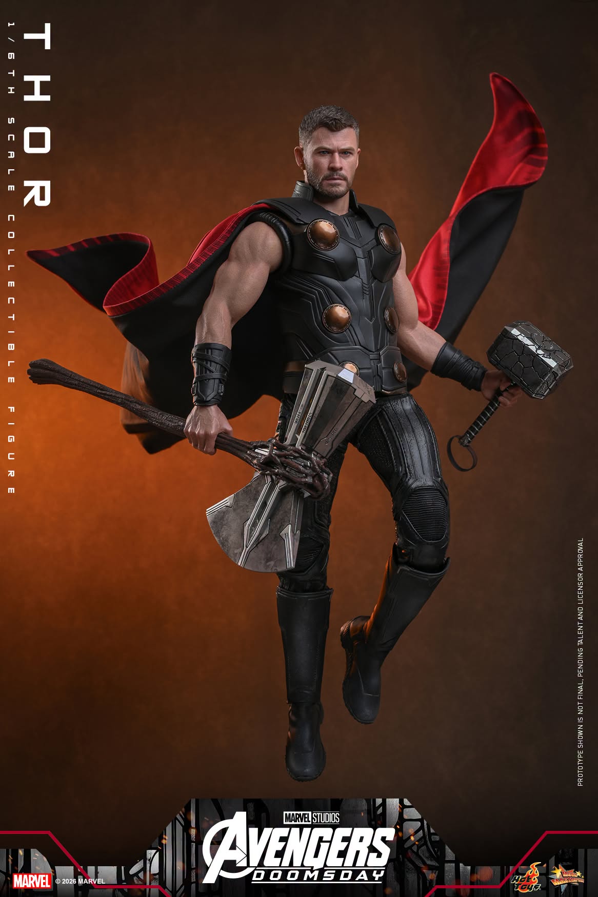 PRE-ORDER Hot Toys Avengers Doomsday Thor Deluxe Version Sixth Scale Figure