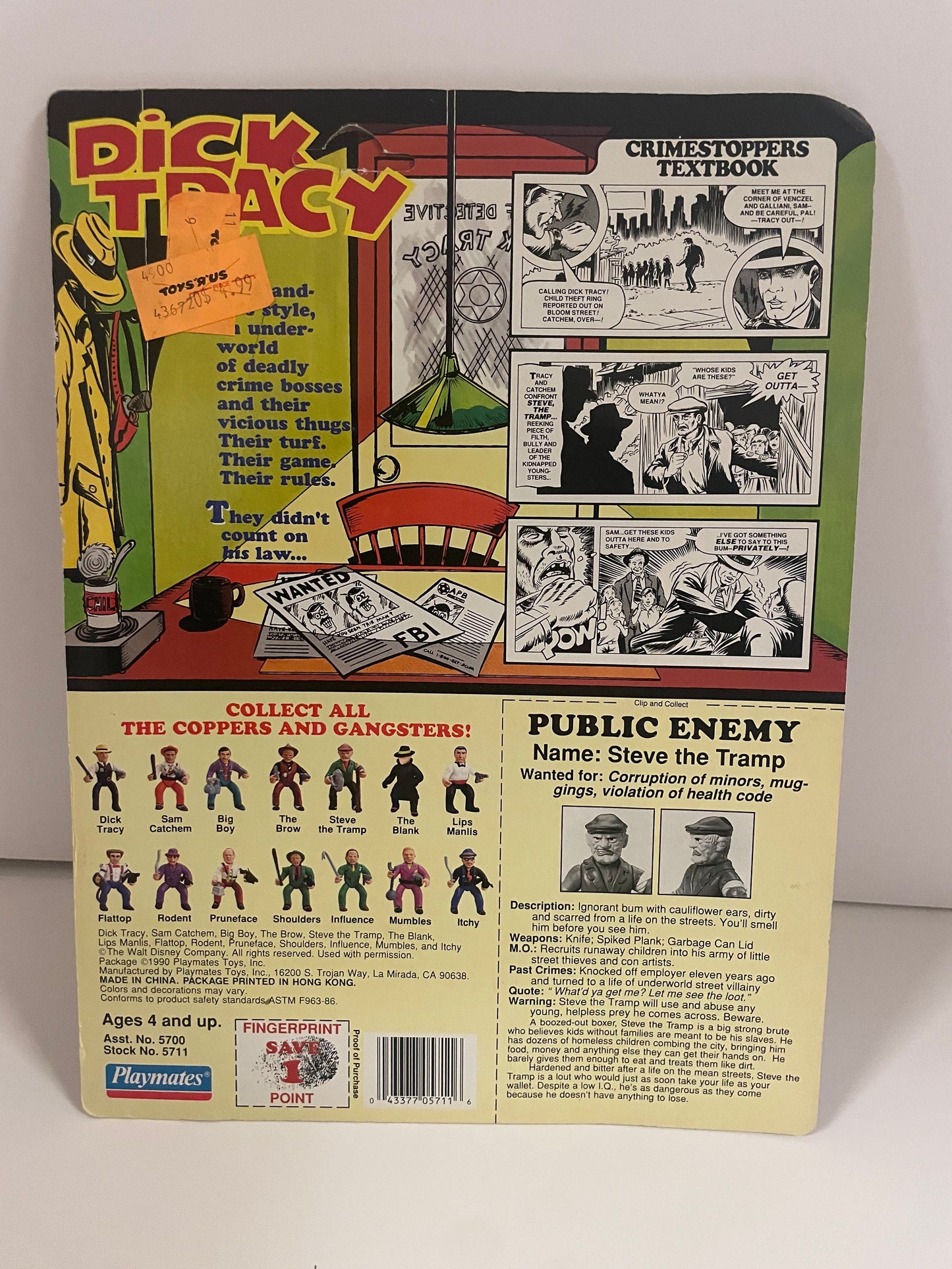 Vintage Playmates Dick Tracy The Tramp