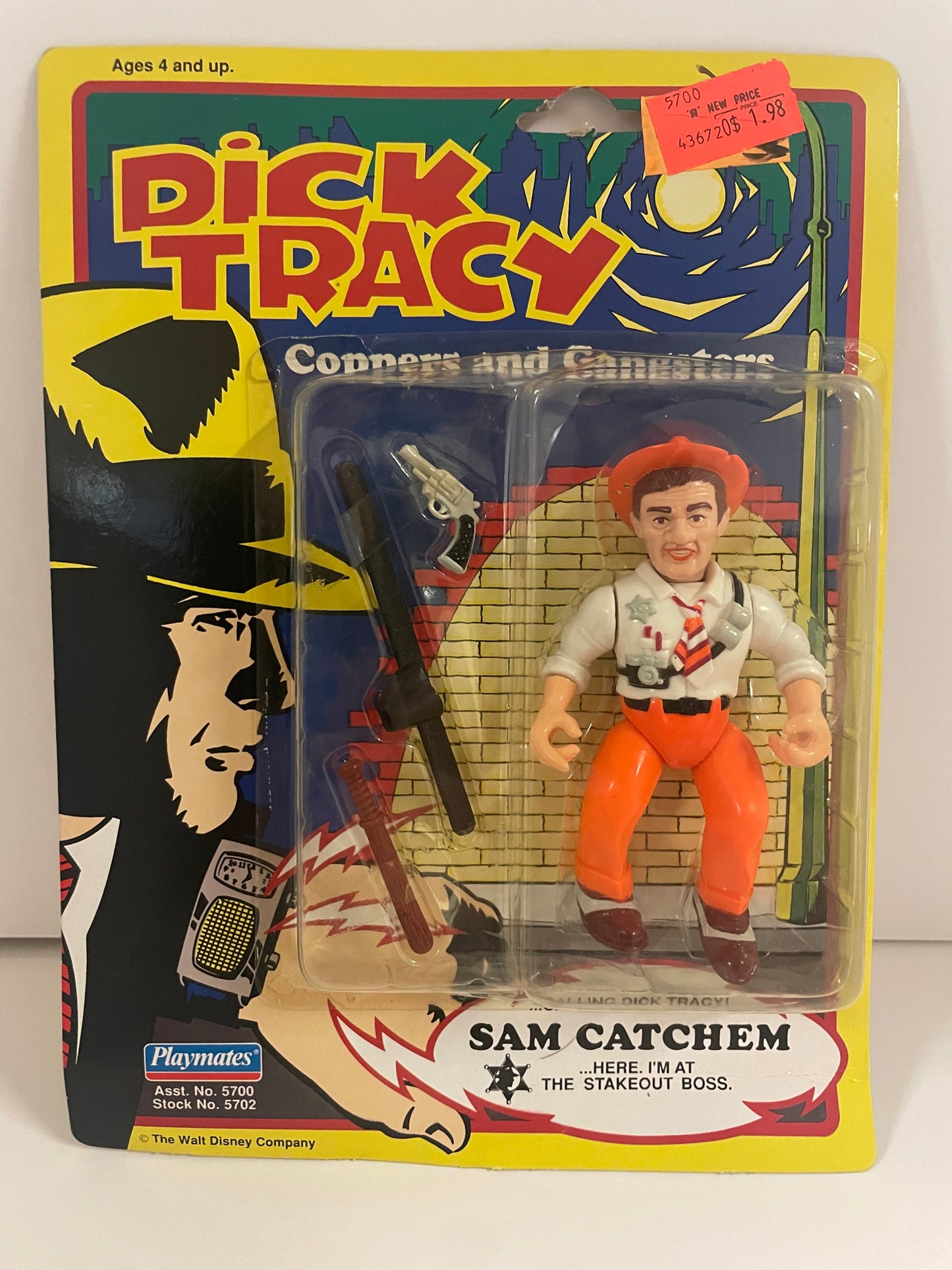 Vintage Playmates Dick Tracy Sam Catchem