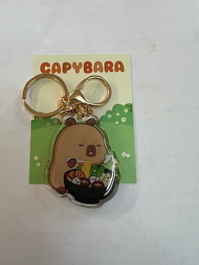 Capybara Acrylic Keychain RAMEN HOT POT