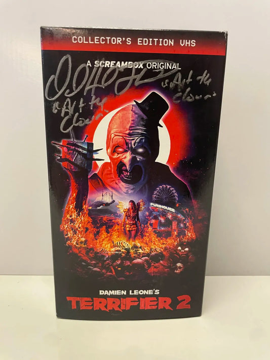 RAFFLE VHS TERRIFIER AUTOGRAPHED