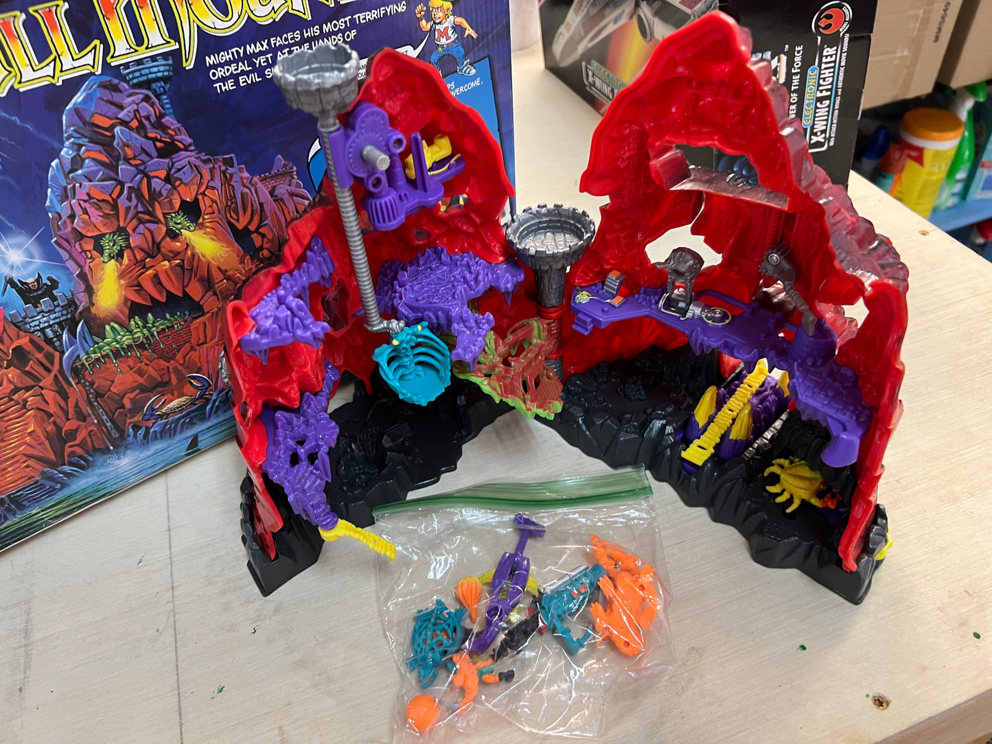 Mighty Max Skull Mountain Playset 1992 Bluebird Toys