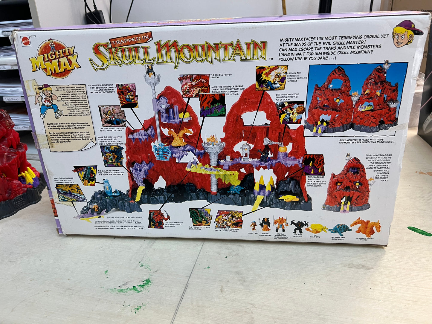 Mighty Max Skull Mountain Playset 1992 Bluebird Toys