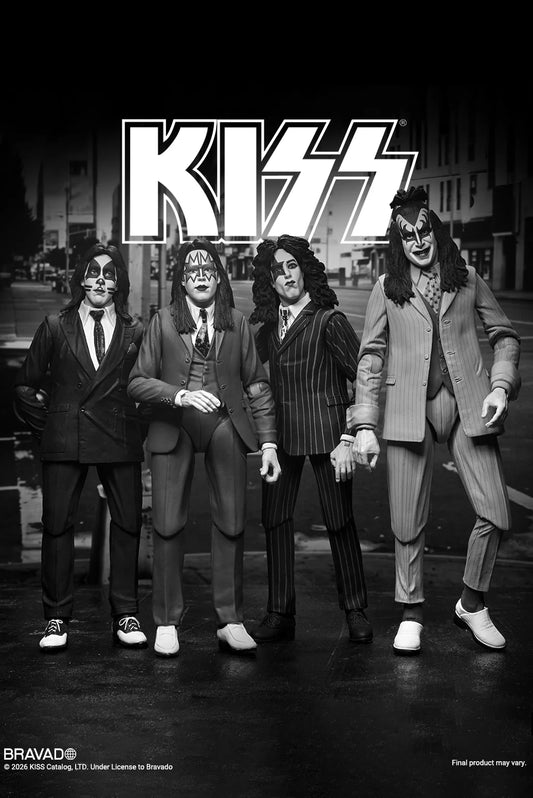 PRE-ORDER NECA Kiss Dressed to Kill Album Cover 7 " Action Figure Set