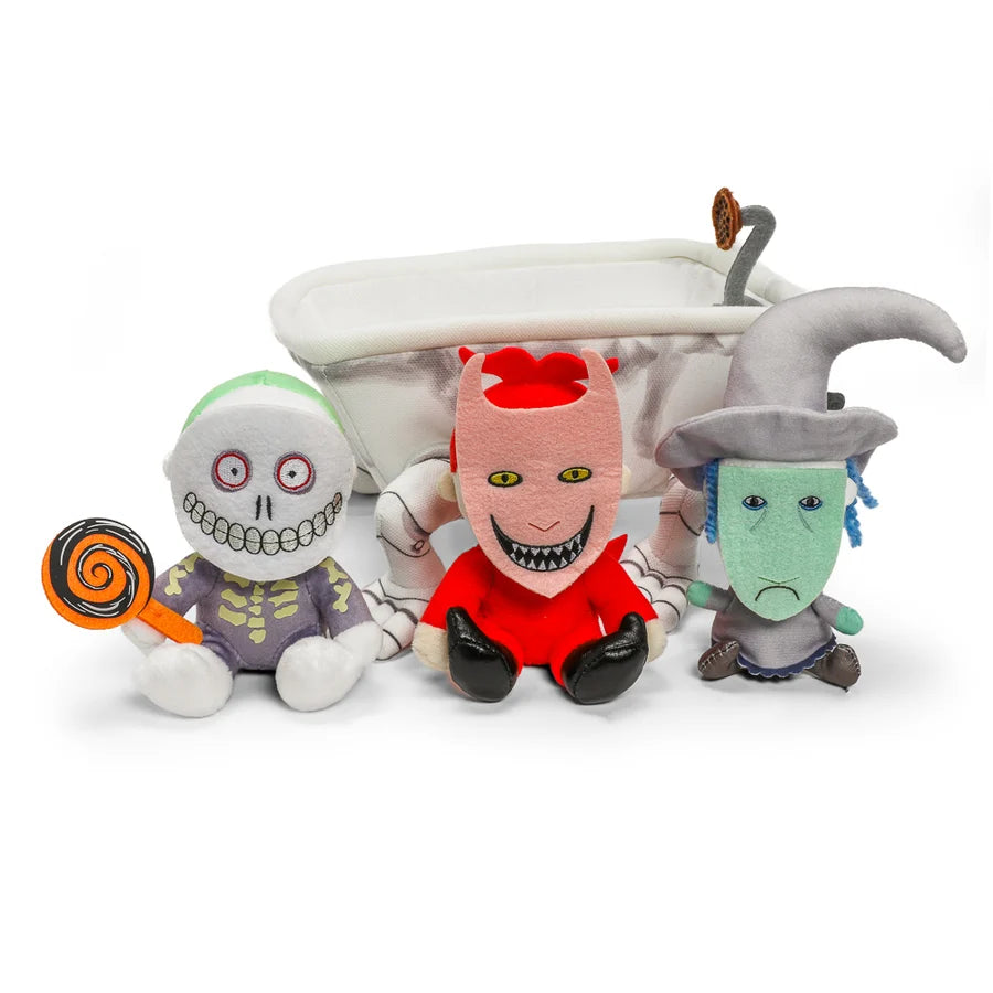 The Nightmare Before Christmas Lock, Shock & Barrel in Bathtub 9" Interactive Plush