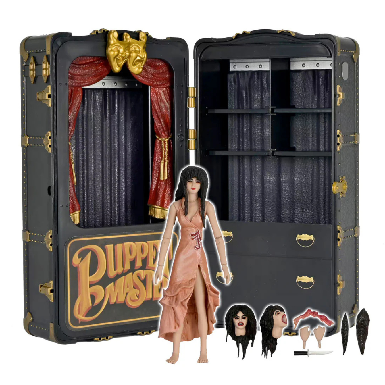 Puppet Master - 7" Scale Action Figure - Leech Woman and Toulon's Puppet Case 2-Pack