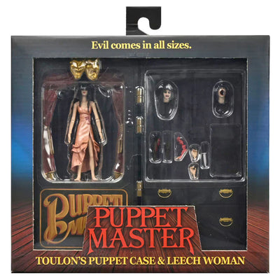 Puppet Master - 7" Scale Action Figure - Leech Woman and Toulon's Puppet Case 2-Pack