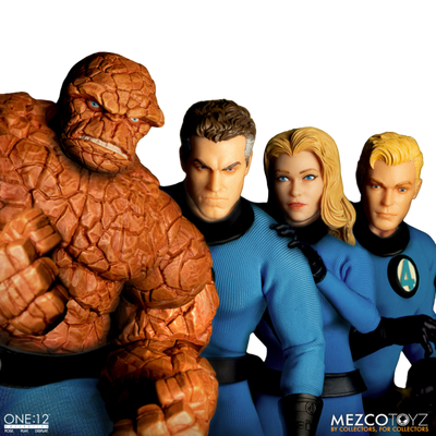 Mezco One:12 Collective Marvel Fantastic Four Deluxe Steel Boxed Set