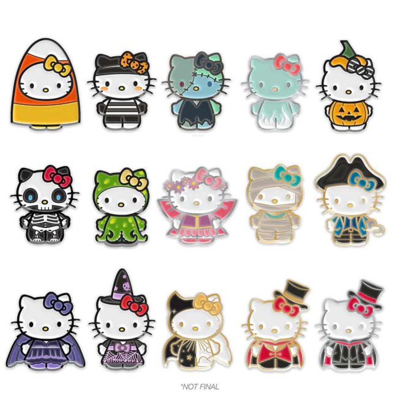 HELLO KITTY® HALLOWEEN ENAMEL PINS