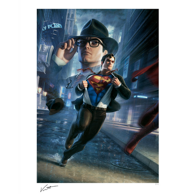 PRE-ORDER SUPERMAN: CALL TO ACTION Art Print by Jerry Vanderstelt FRAMED