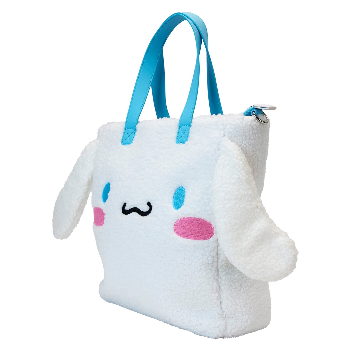 PRE-ORDER Loungefly Sanrio Cinnamoroll Sherpa Figural Tote Bag with Coin Purse