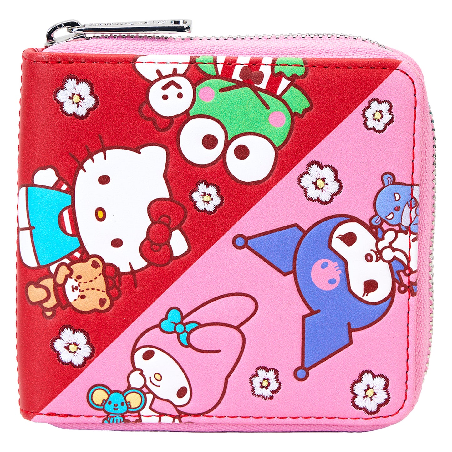 PRE-ORDER Sanrio Hello Kitty & Friends Color Block Zip Around Wallet