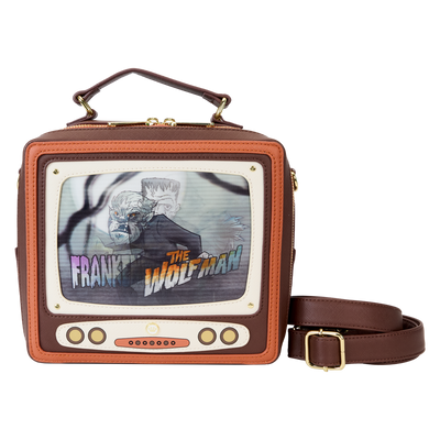 PRE-ORDER Loungefly Universal Monsters Vintage TV Triple Lenticular Crossbody