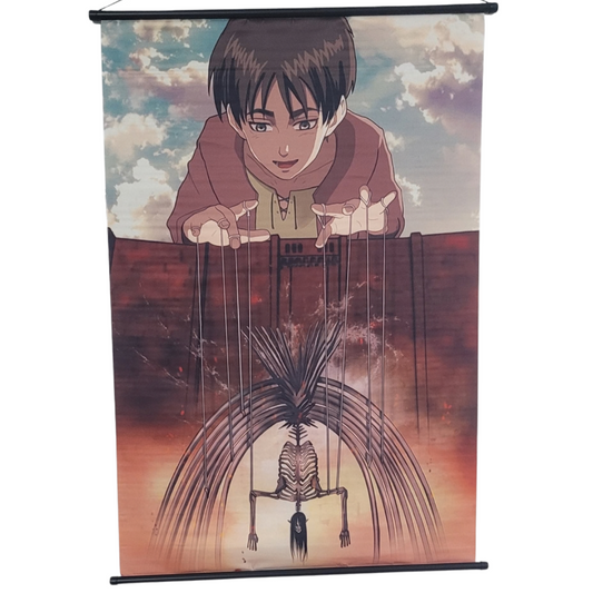 Attack on Titan Eren Yeager Puppeteer Wall Scroll