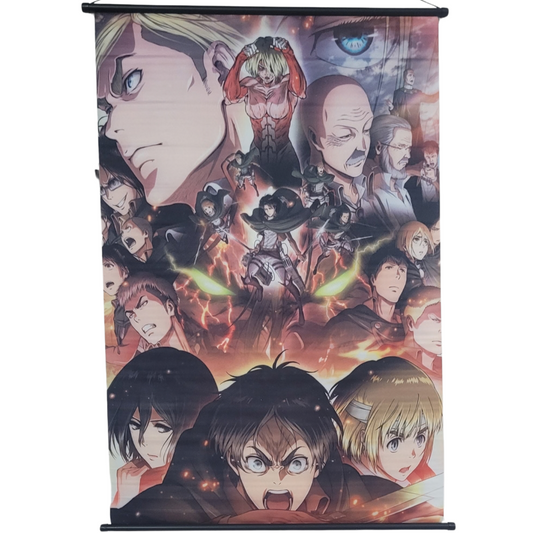 Attack on Titan Cast Erwin Smith Wall Scroll