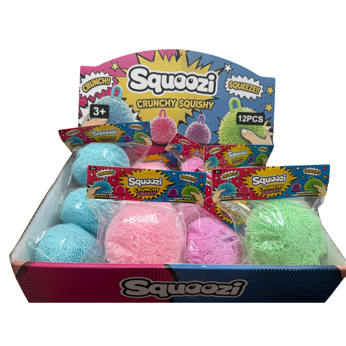 Squoozi Fuzzy Crunchy Ball