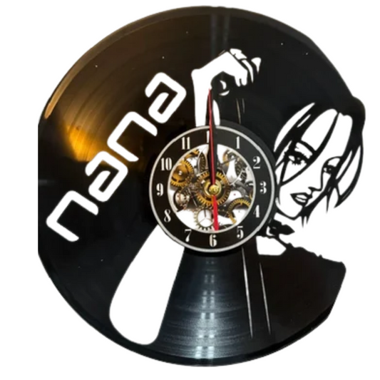 Nana Vinyl Wall Clock Record