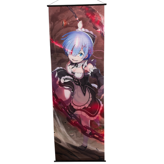 Re:Zero Rem Oni Form Wall Scroll