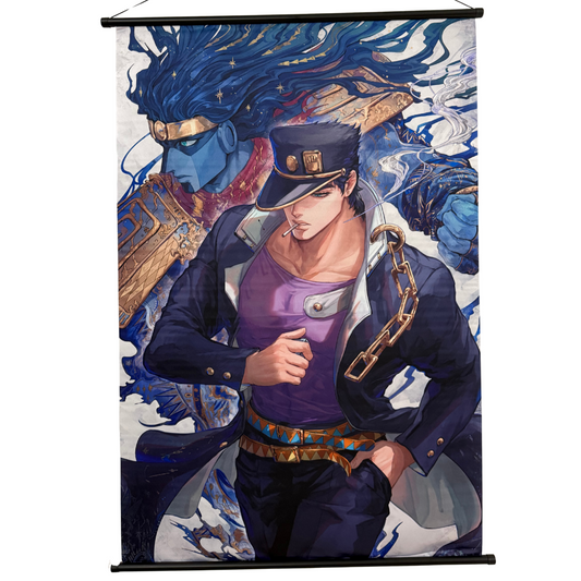 Jojo's Bizarre Adventure Jotaro Kujo Wall Scroll