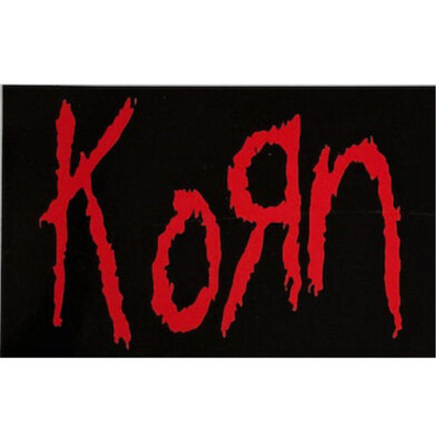 Korn - Red Logo - Window Sticker