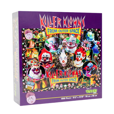 Killer Klowns From Outer Space Kollage B 1000-Piece Jigsaw Puzzle | 28 x 20 Inches