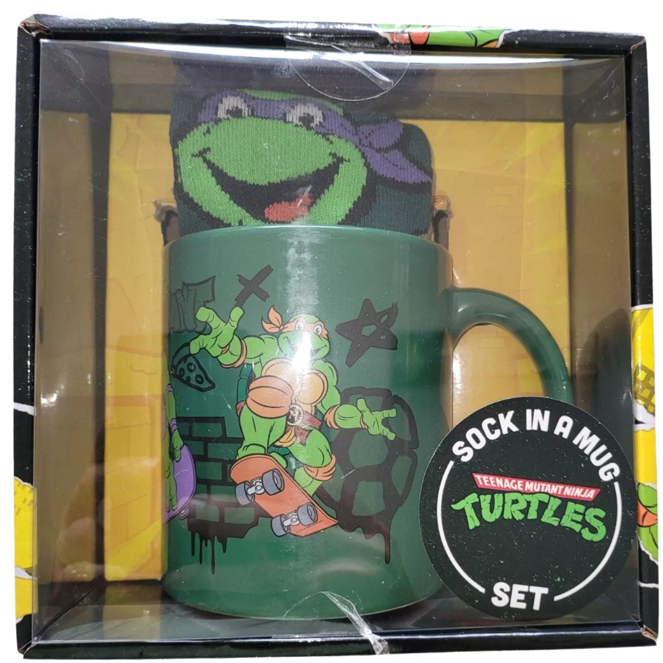 Teenage Mutant Ninja Turtles Coffee Mug Sock Set