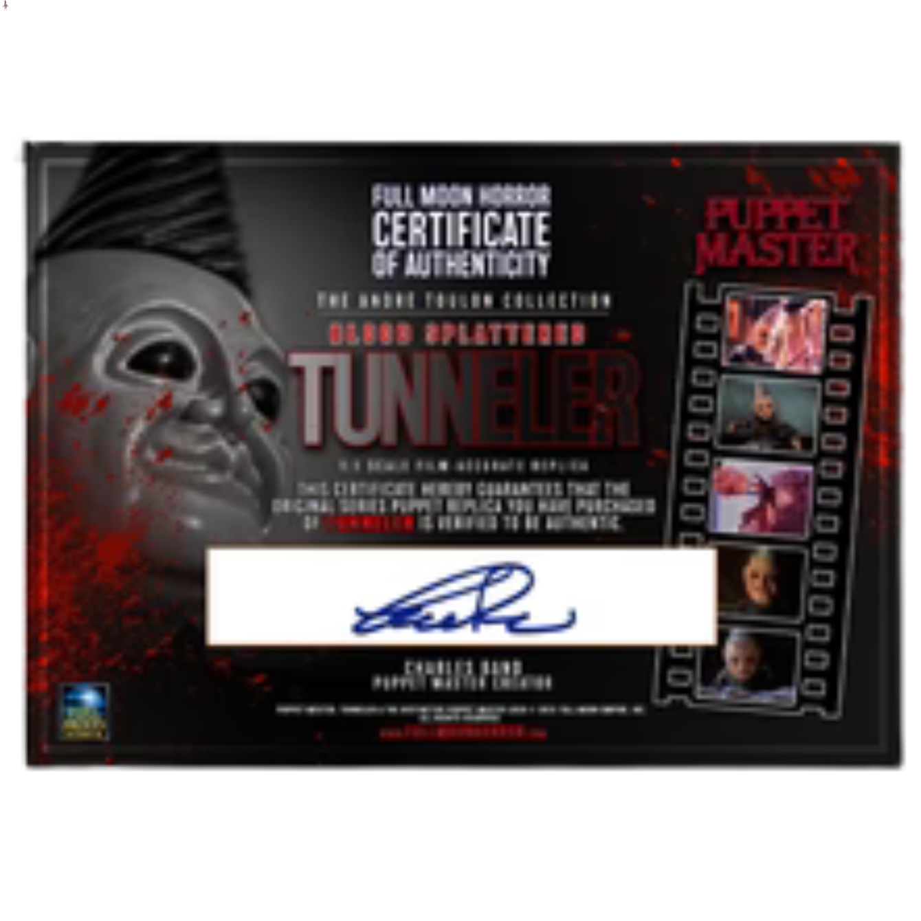 The Andre Toulon Puppet Master Replica Collection - BLOOD SPLATTERED TUNNELER