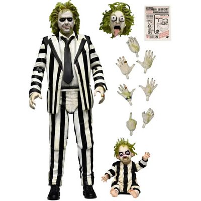 NECA - Beetlejuice Beetlejuice 7" Scale Action Figure - Ultimate "Striped Suit"