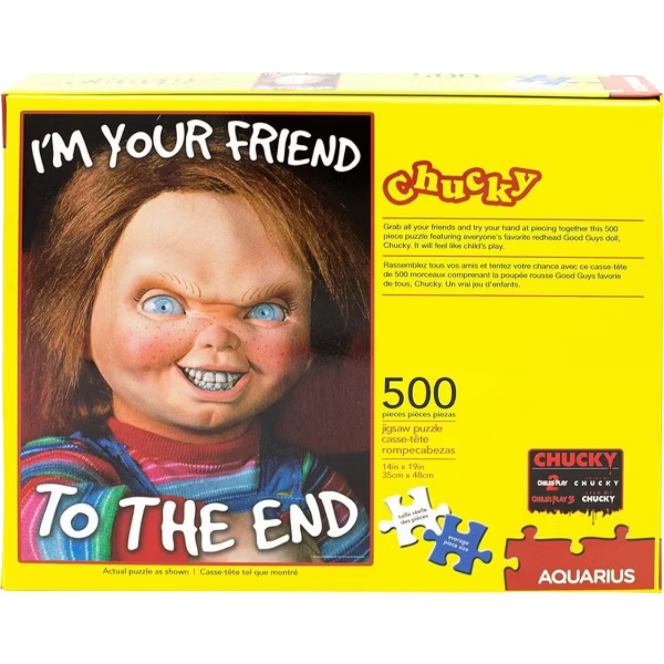 Aquarius Puzzles Childs Play Chucky 500 Piece Jigsaw Puzzle