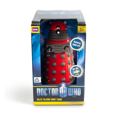 Doctor Who Red Dalek Talking Money Bank