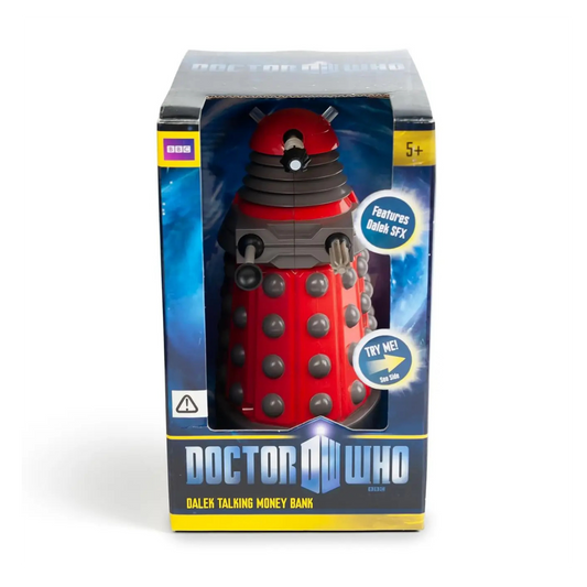 Doctor Who Red Dalek Talking Money Bank