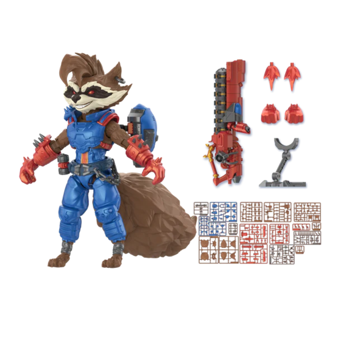 Marvel Rivals Champion Class 08 Rocket Raccoon Model Kits | Blokees