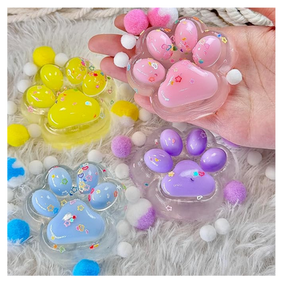 Taba Squishy Paw, Transparent Cat Paw Squishy