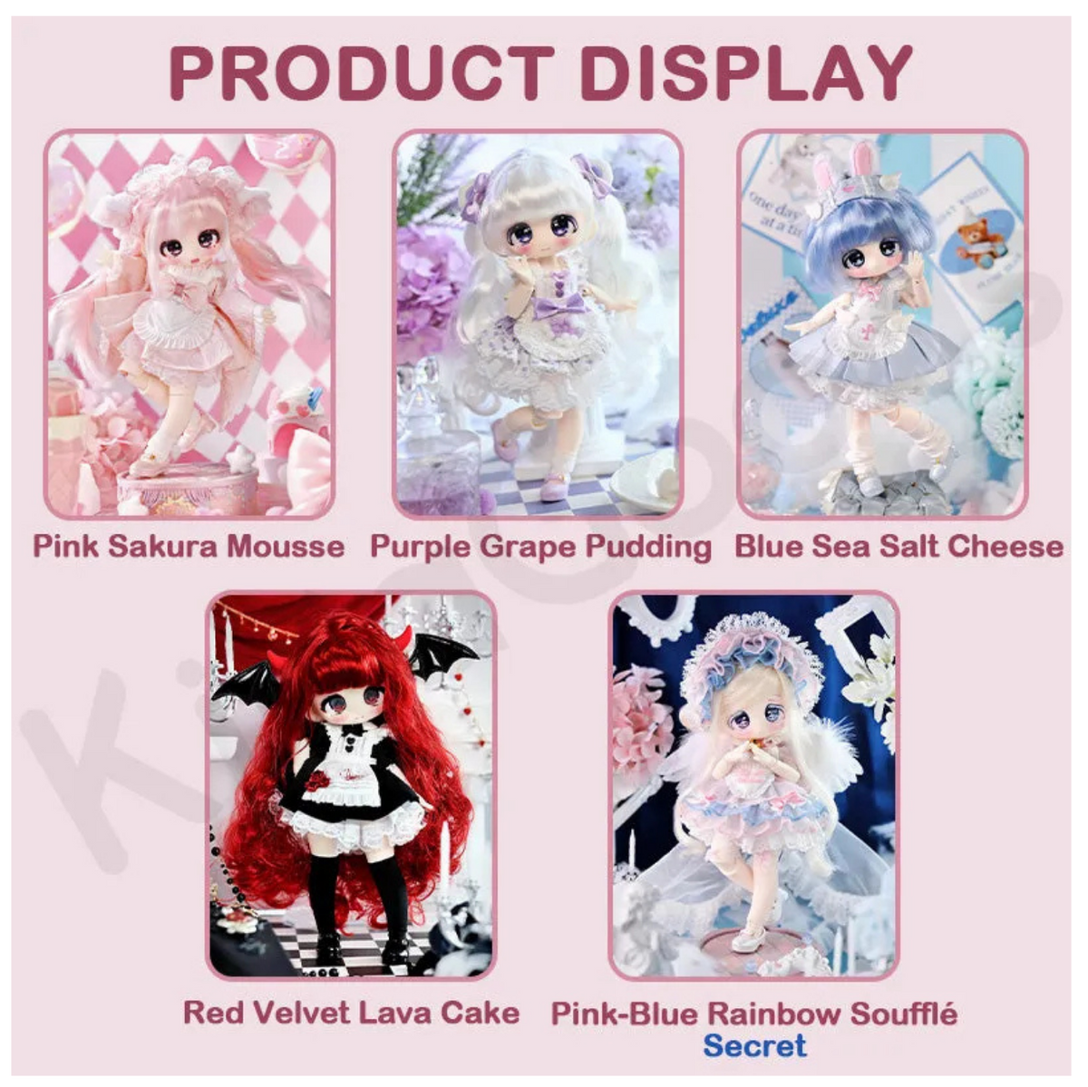 Sweet Velvet Window Series Action Figure BJD Blind Box one per order