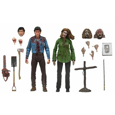 PRE-ORDER Evil Dead Ultimate Bloody Ash & Cheryl Williams Action Figure Two-Pack