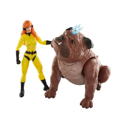 Inhumans Marvel Legends Lockjaw and Marvel's Crystal Action Figure Two-Pack