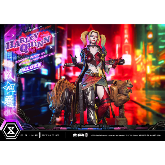 PRE-ORDER Prime 1 Studio DC Comics Cyberpunk Harley Quinn Deluxe Version 1:4 Scale Statue