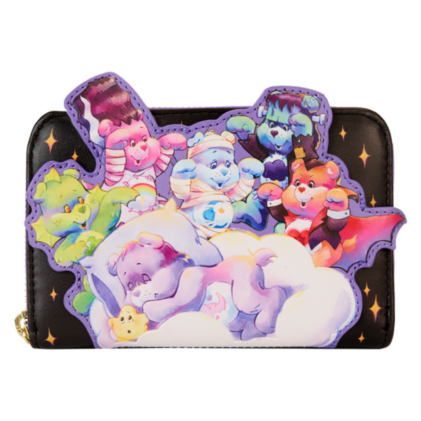 Loungefly Carebears X Universal Monsters Scary Dreams Zip Wallet