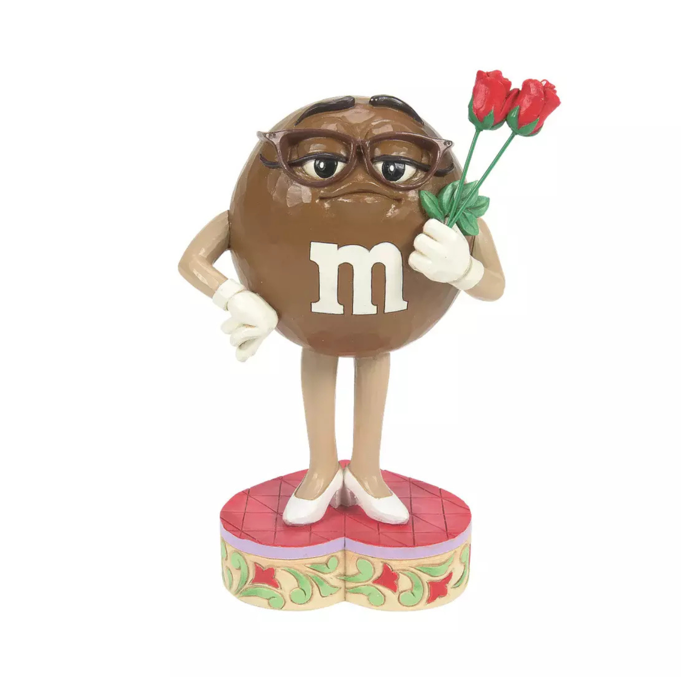 M&M'S Brown Character Holding Flower