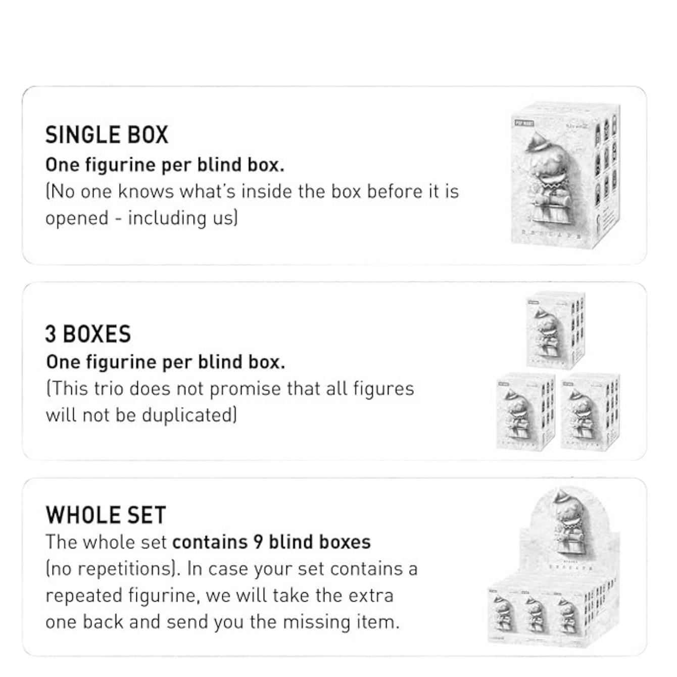 POP MART HIRONO Reshape Series Blind Box Action Figures Collectible Toys